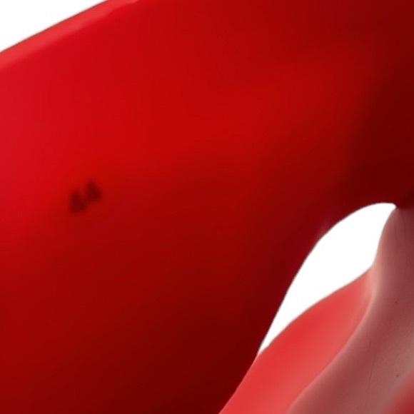 VERSACE EXCELLENT RED MEDUSA PALAZZO SLIDES SANDALS SIZE 11 / 44 MADE IN ITALY - Picture 10 of 12